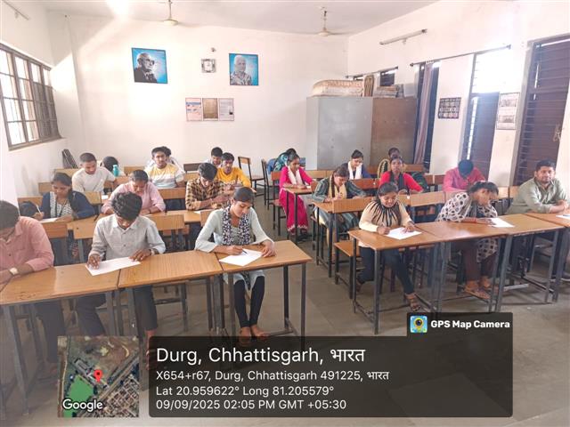Quiz Competition Rajat Jayanti Mahotsav-Shahid Durwasa Nishad Government College Arjunda District Balod, C.G.