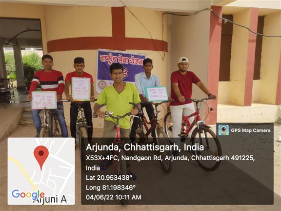 Cycle Rally -Shahid Durwasa Nishad Government College Arjunda District Balod, C.G.