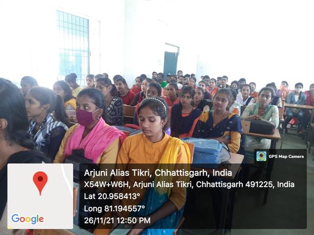 constitutional day -Shahid Durwasa Nishad Government College Arjunda District Balod, C.G.