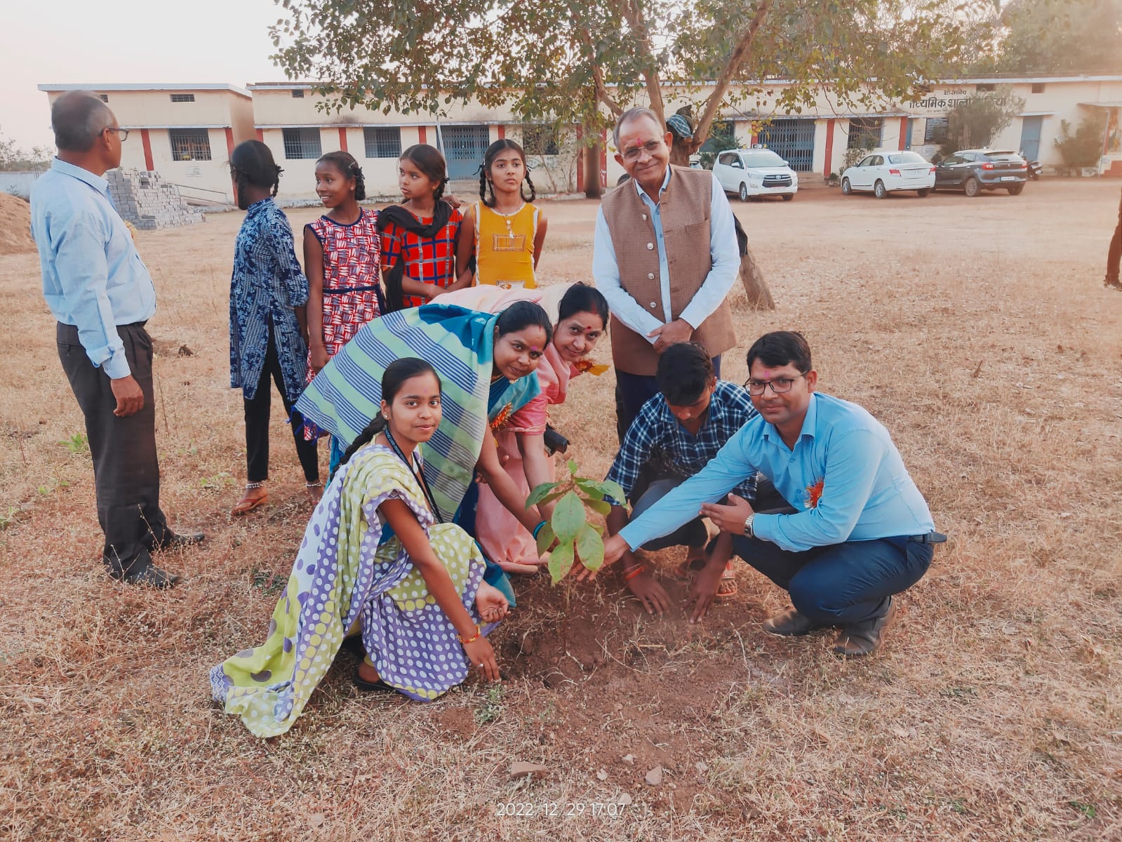 Plantation in NSS Camp Dudiya-Shahid Durwasa Nishad Government College Arjunda District Balod, C.G.