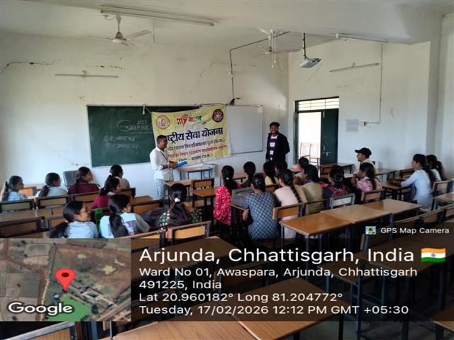 रासयो B एवं C प्रमाण पत्र बनाने हेतु प्रशिक्षण कार्यक्रम-Shahid Durwasa Nishad Government College Arjunda District Balod, C.G.