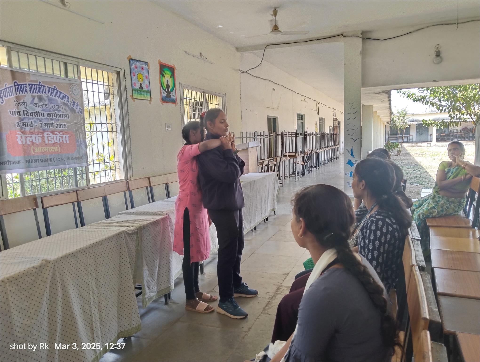 Self Defence Workshop-Shahid Durwasa Nishad Government College Arjunda District Balod, C.G.