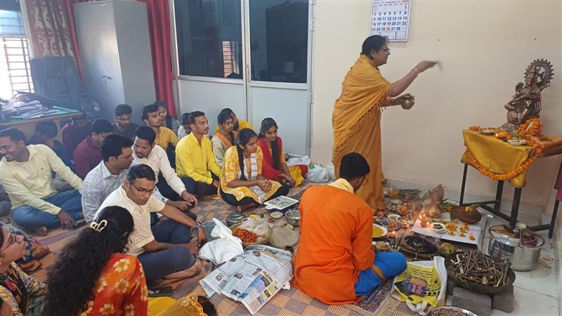 Saraswati Puja-Shahid Durwasa Nishad Government College Arjunda District Balod, C.G.